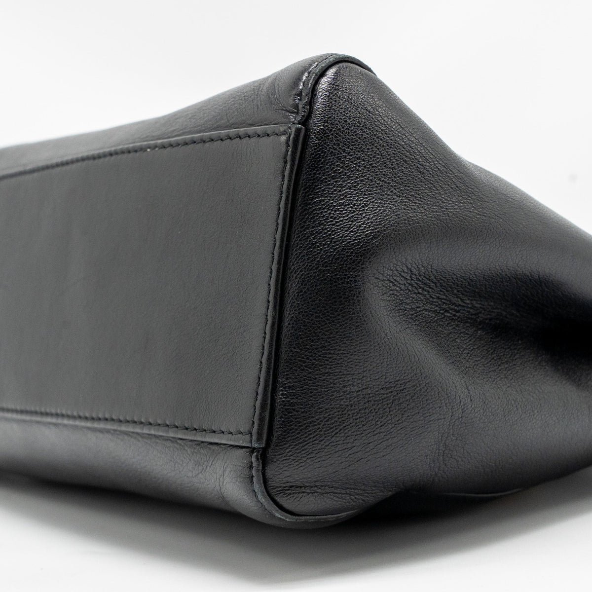 FENDI MINI PEEKABOO LAMBSKIN BLACK GHW