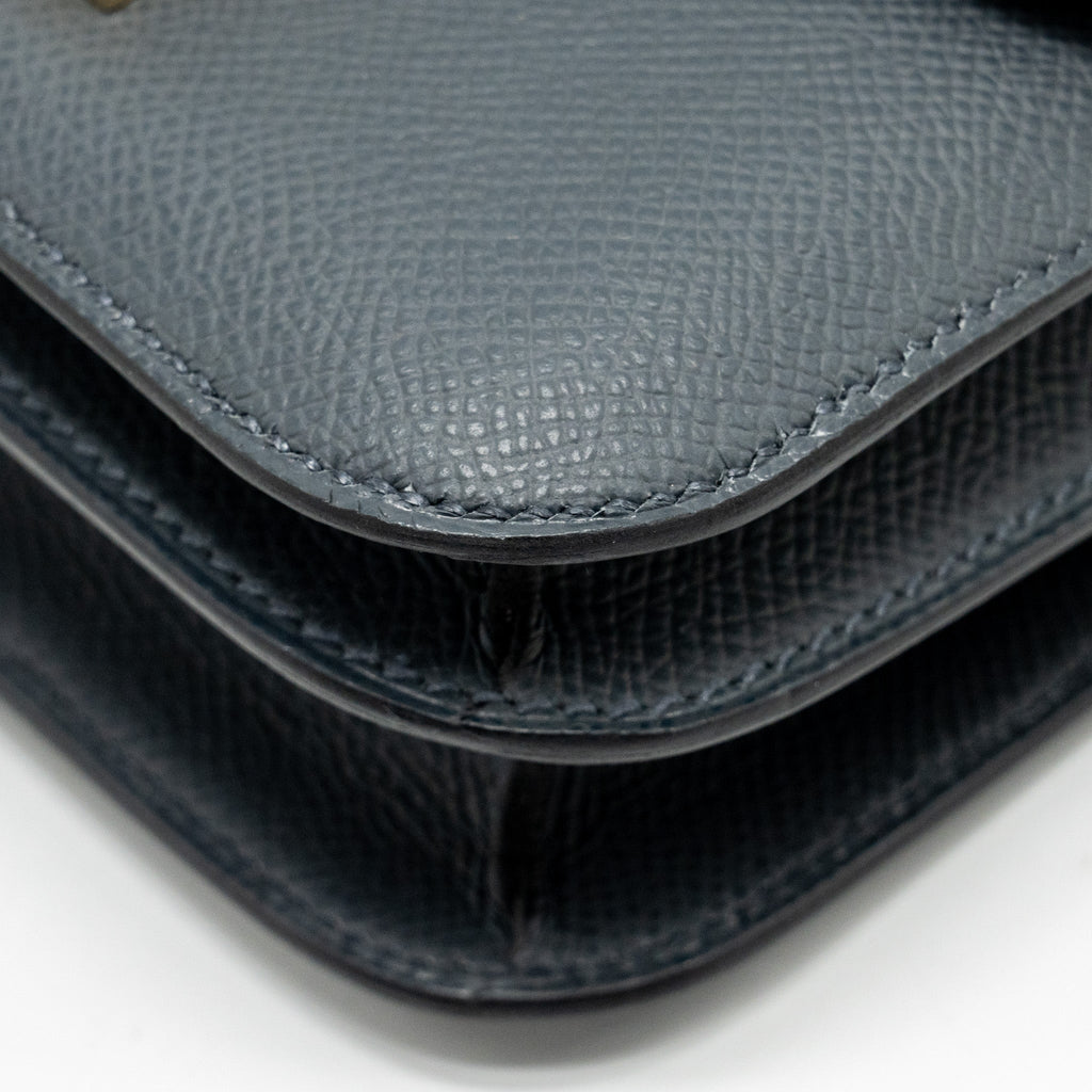 Hermes Mini Constance Epsom Gris Misty GHW