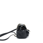 CHANEL DUMA MINI BACKPACK LAMBSKIN BLACK LGHW (MICROCHIP)