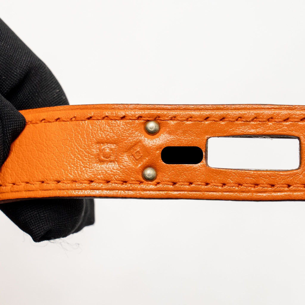 Hermes Kelly Cut Bag Evercolor Orange SHW