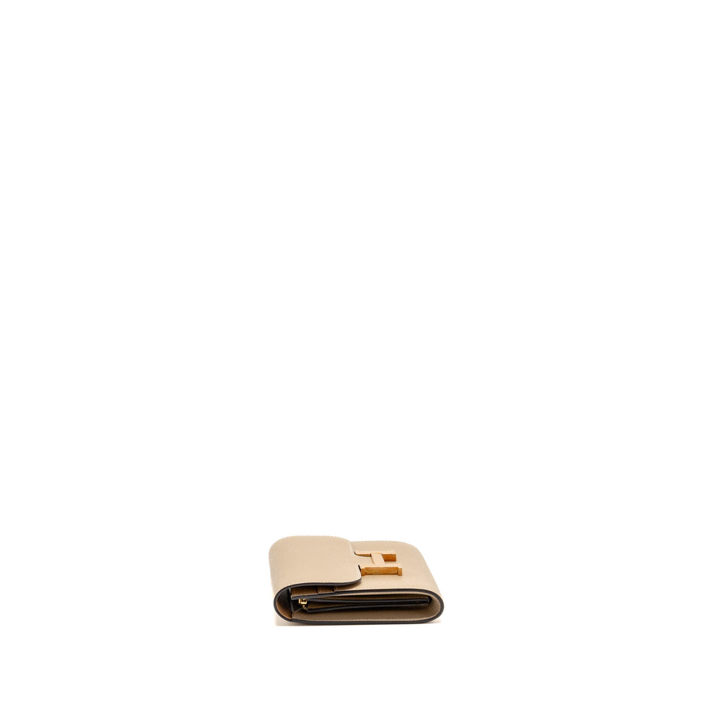 Hermes Constance Compact Wallet Epsom Trench / Naturel Sable RGHW