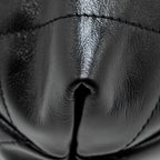CHANEL SMALL 22 BAG SHINY CALFSKIN BLACK GHW(MICROCHIP)