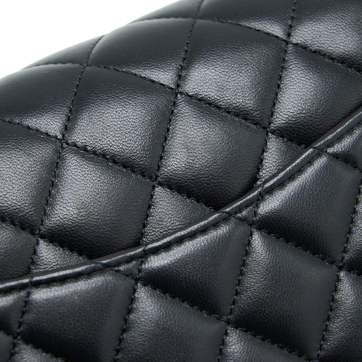 CHANEL SMALL CLASSIC DOUBLE FLAP BAG LAMBSKIN BLACK GHW (MICROCHIP)