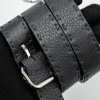 FENDI MEDIUM PEEKABOO BAG SELLERIA LEATHER BLACK SHW