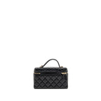 Chanel slim vanity with chain caviar black LGHW (microchip)