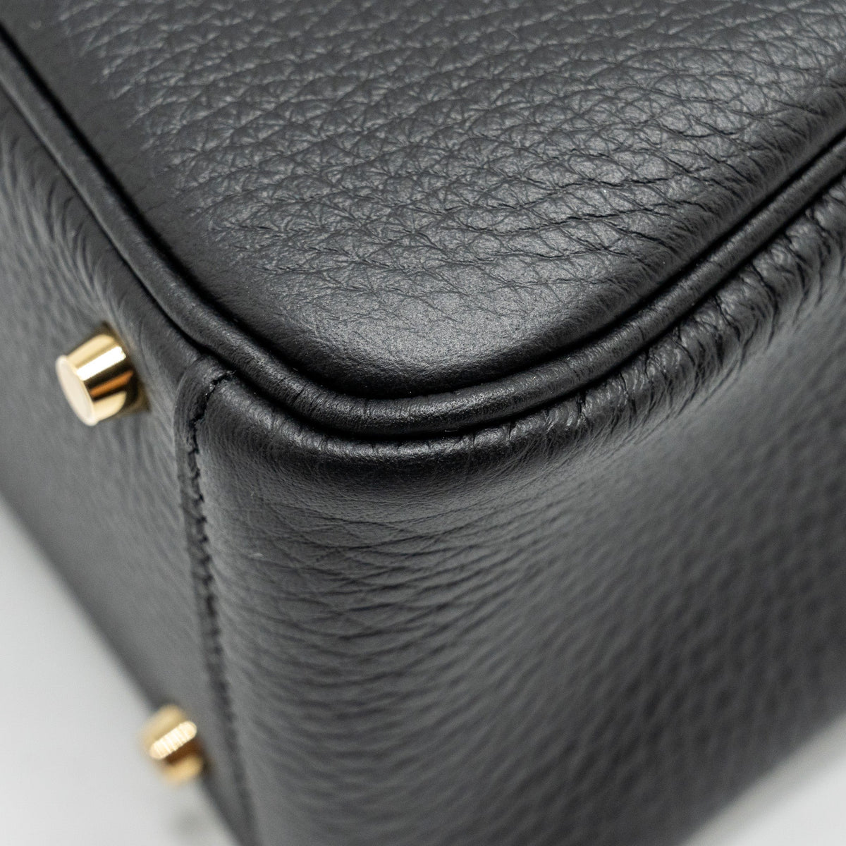 HERMES MINI LINDY II CLEMENCE BLACK GHW