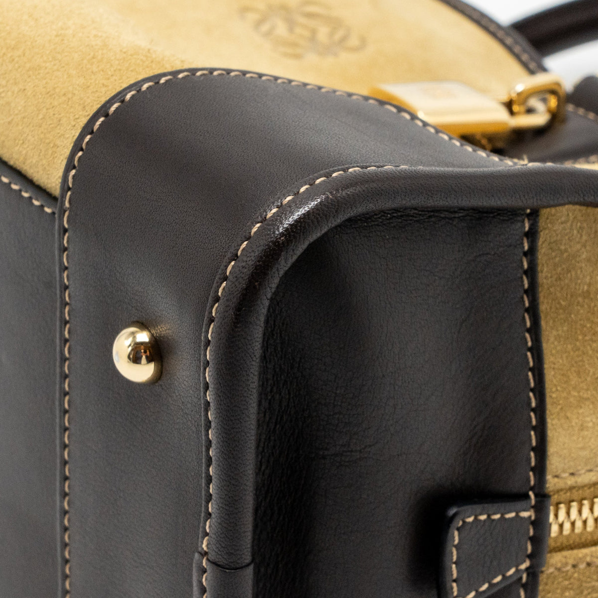 Loewe vintage Amazona 28 suede brown/dark brown GHW
