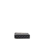 Chanel slim vanity with chain caviar black LGHW (microchip)