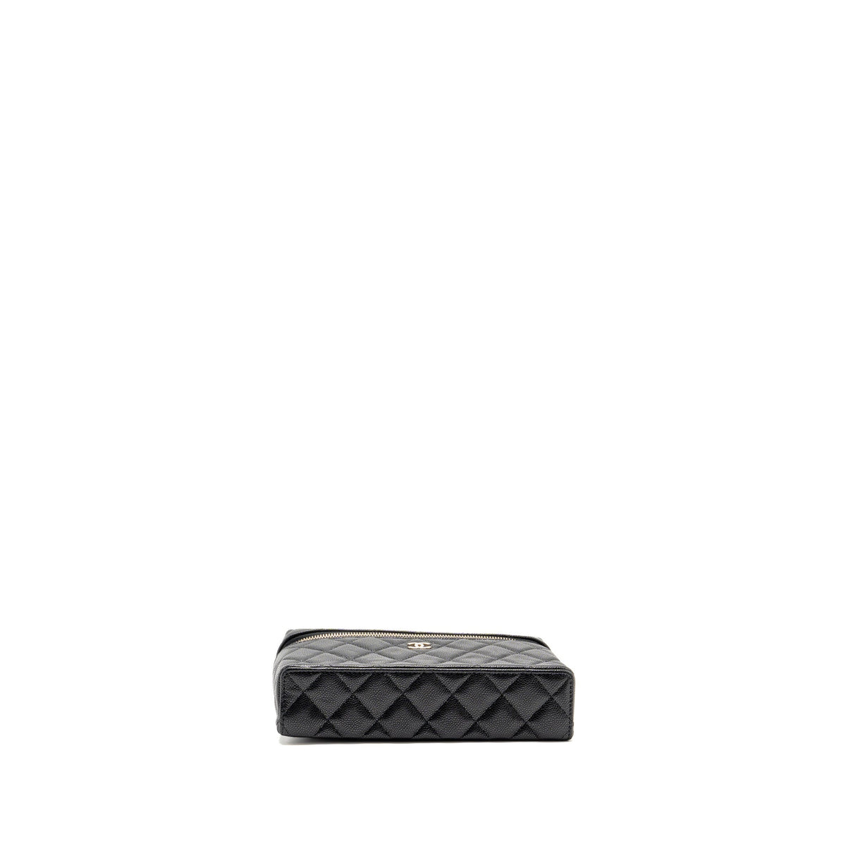Chanel slim vanity with chain caviar black LGHW (microchip)