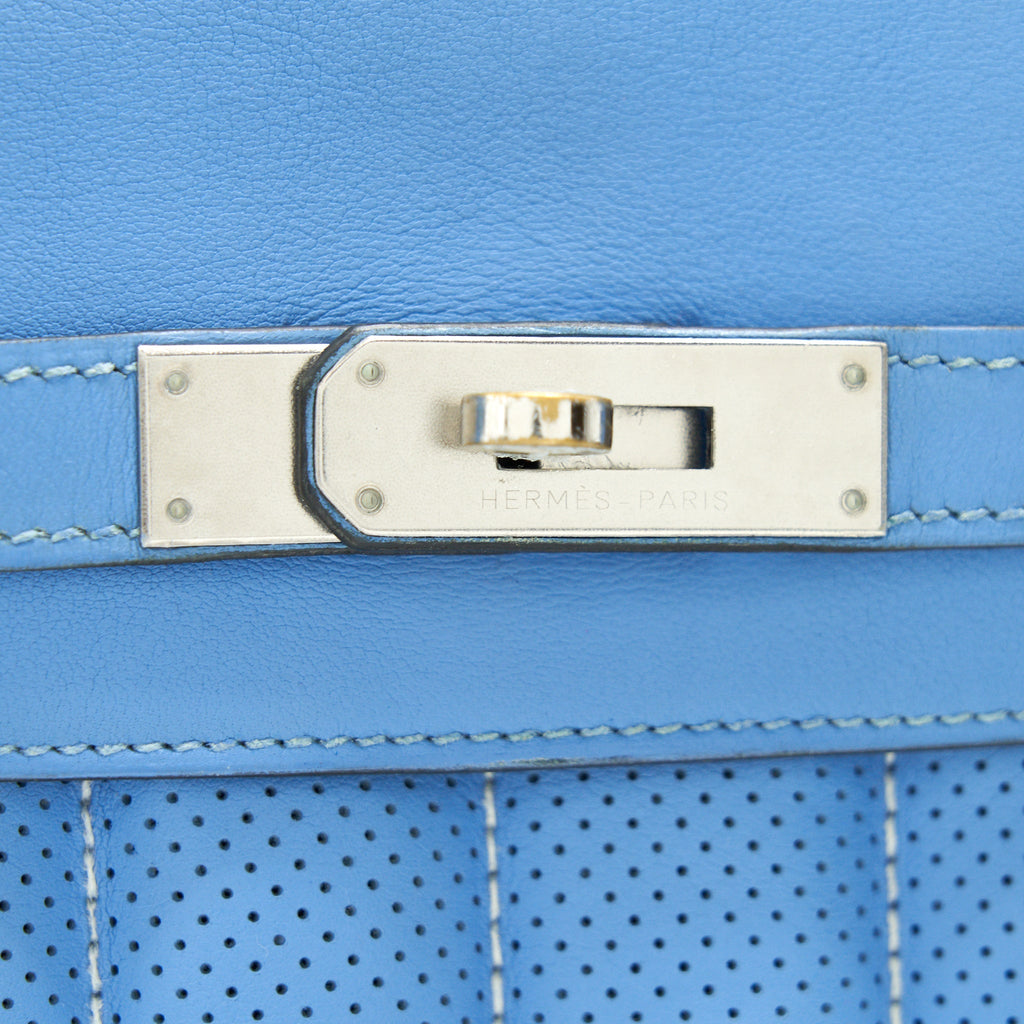 Hermes Berlin Mini Swift Blue SHW