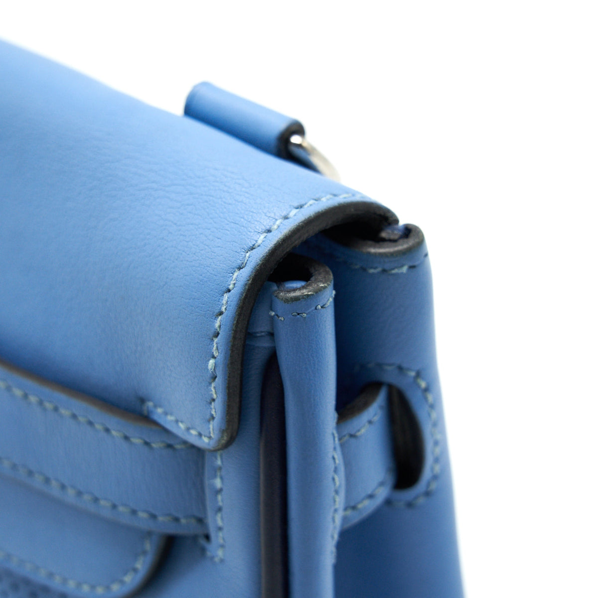 Hermes Berlin Mini Swift Blue SHW