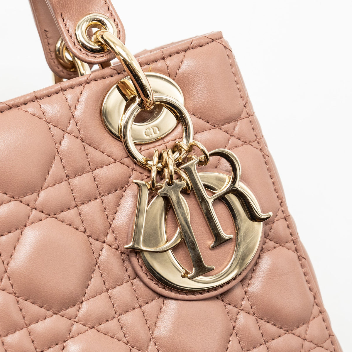 DIOR MY ABCDIOR SMALL LADY DIOR LAMBSKIN Dark Pink LGHW
