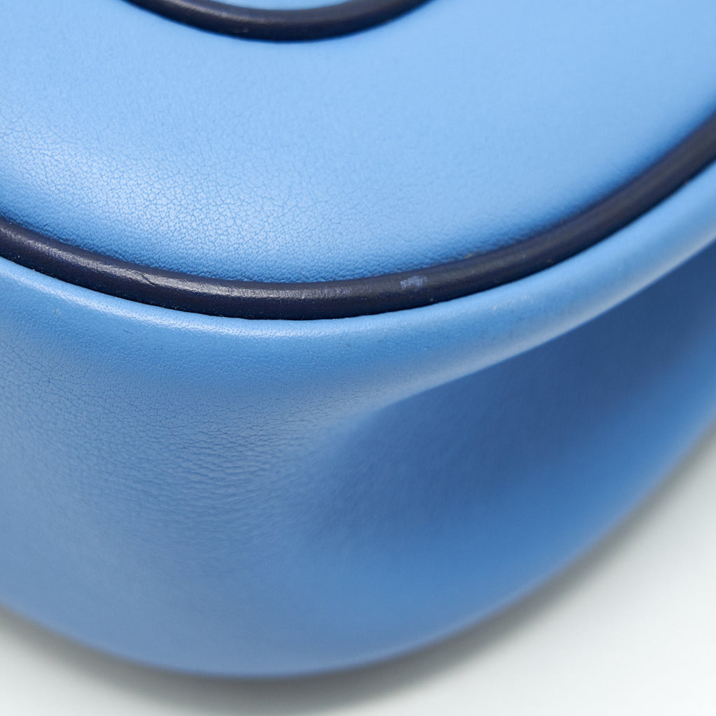 Hermes Berlin Mini Swift Blue SHW