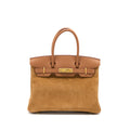 Hermes Birkin 30 Grizzly/Swift Chamois/Gold GHW
