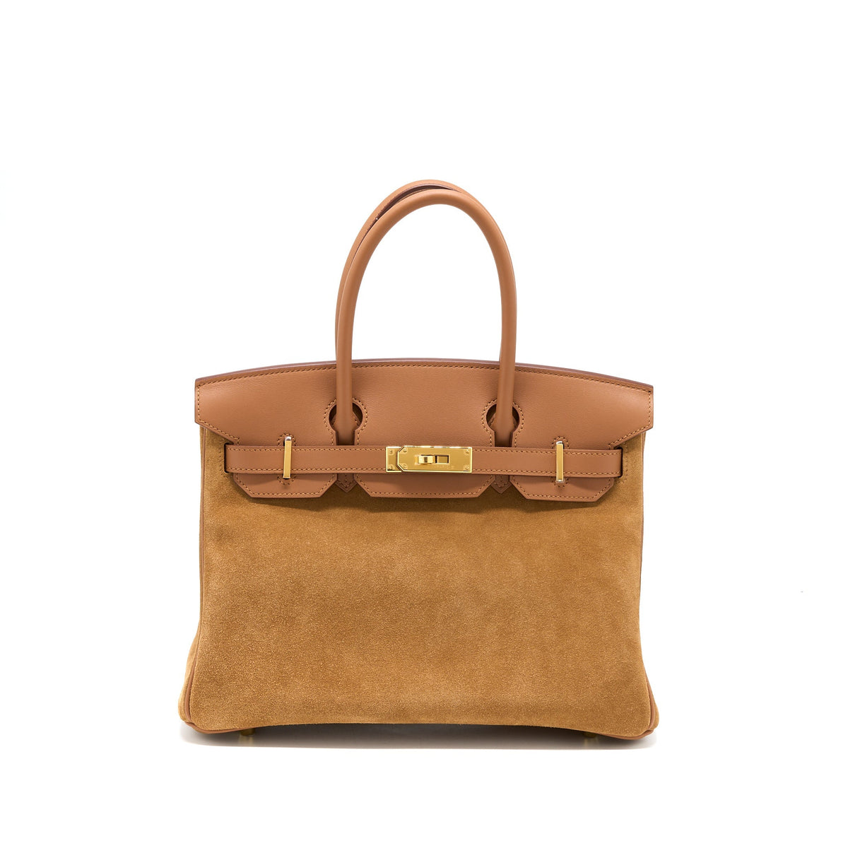 Hermes Birkin 30 Grizzly/Swift Chamois/Gold GHW