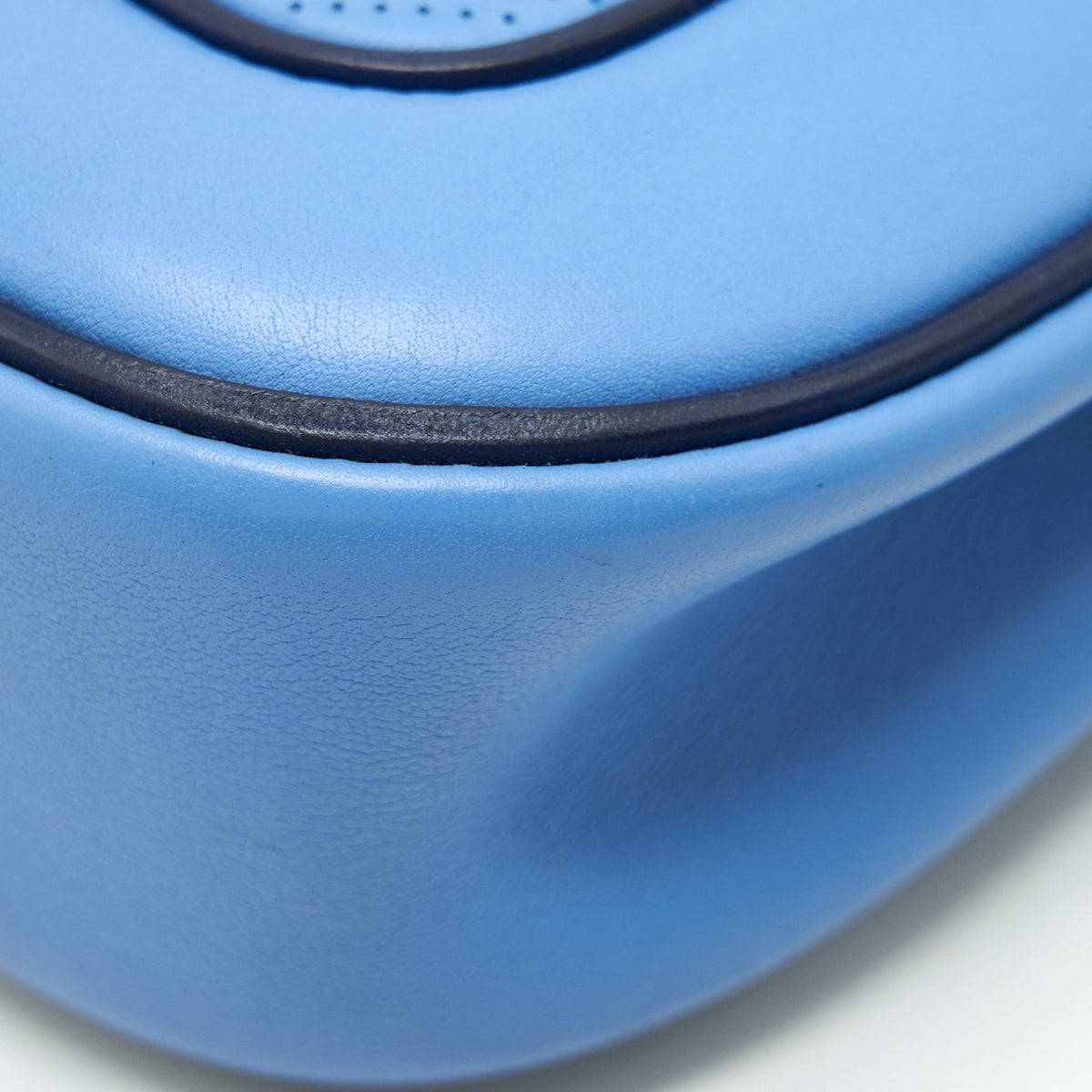 Hermes Berlin Mini Swift Blue SHW