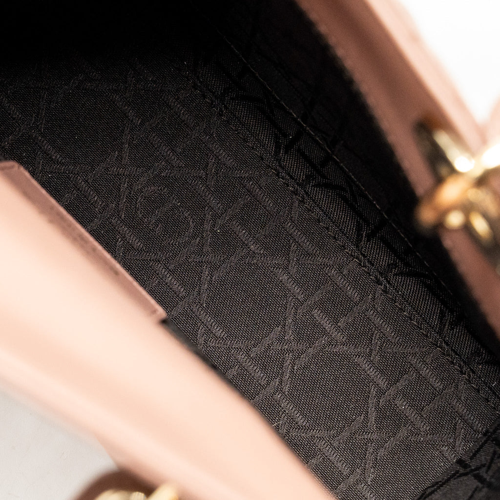 DIOR MY ABCDIOR SMALL LADY DIOR LAMBSKIN Dark Pink LGHW
