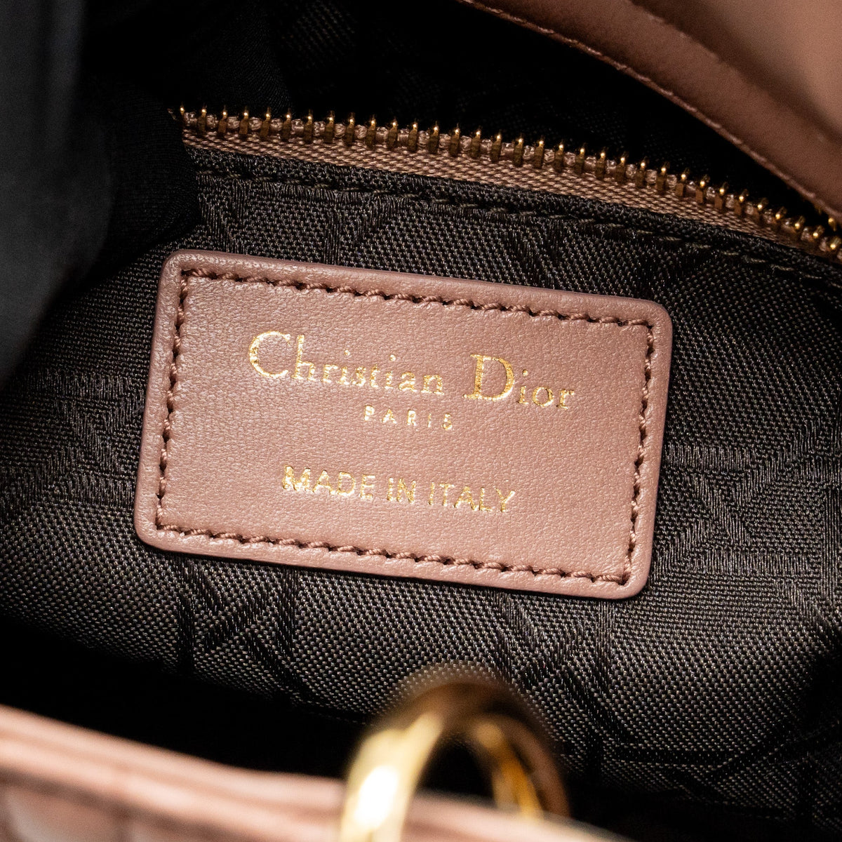 DIOR MY ABCDIOR SMALL LADY DIOR LAMBSKIN Dark Pink LGHW