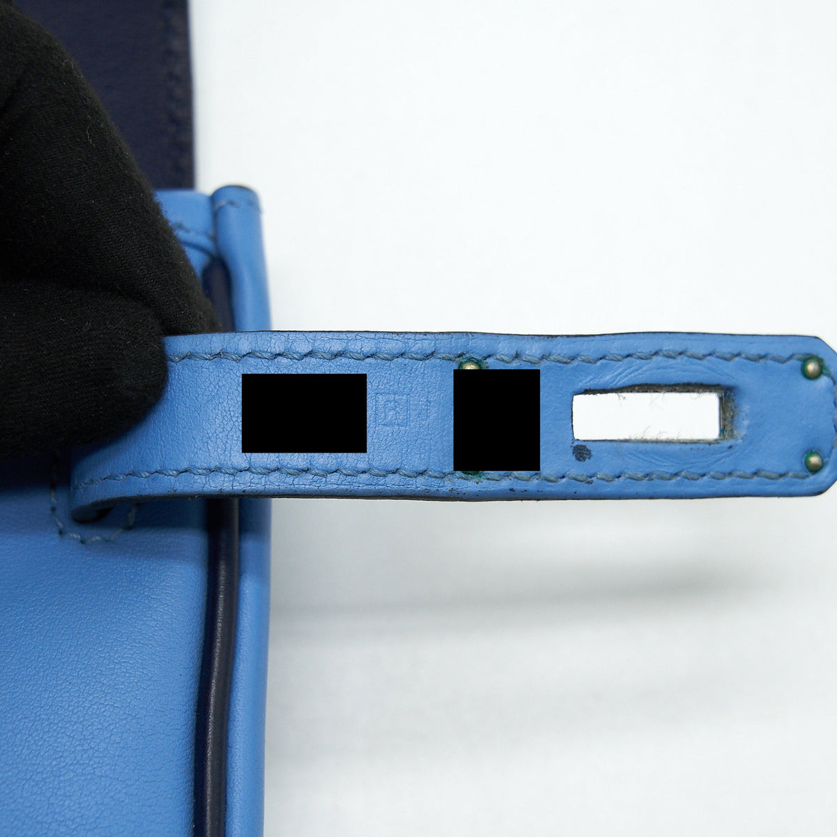 Hermes Berlin Mini Swift Blue SHW