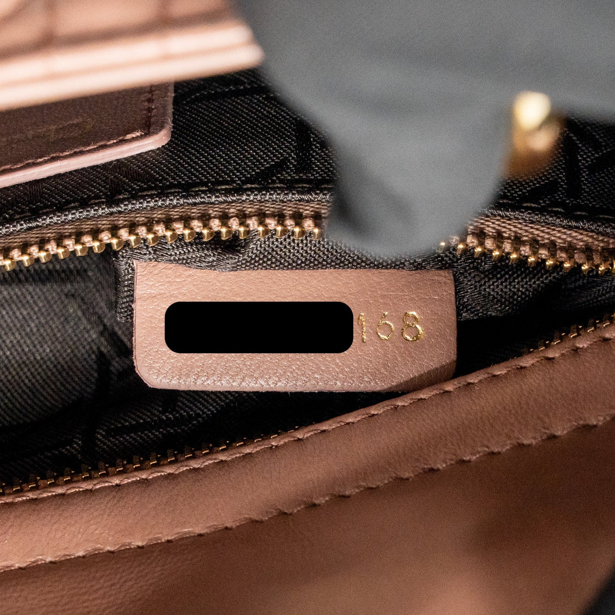 DIOR MY ABCDIOR SMALL LADY DIOR LAMBSKIN Dark Pink LGHW