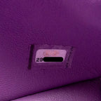 CHANEL MINI RECTANGULAR FLAP BAG LAMBSKIN PURPLE SHW