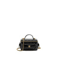 Chanel 22k top handle pocket long vanity with chain shiny calfskin black GHW (microchip)