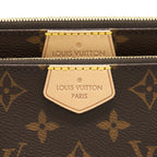 LOUIS VUITTON MULTI POCHETTE ACCESSORIES MONOGRAM CANVAS WITH ROSE CLAIR STRAP GHW