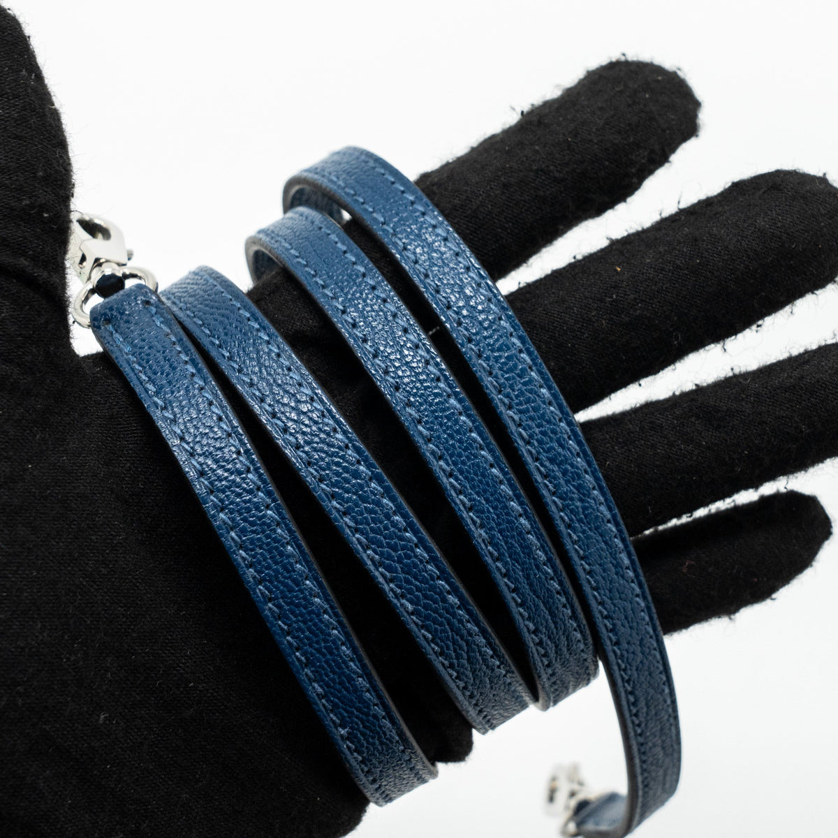 Hermes MIni Kelly Chèvre Mysore Deep Blue/ Blue Izmir SHW