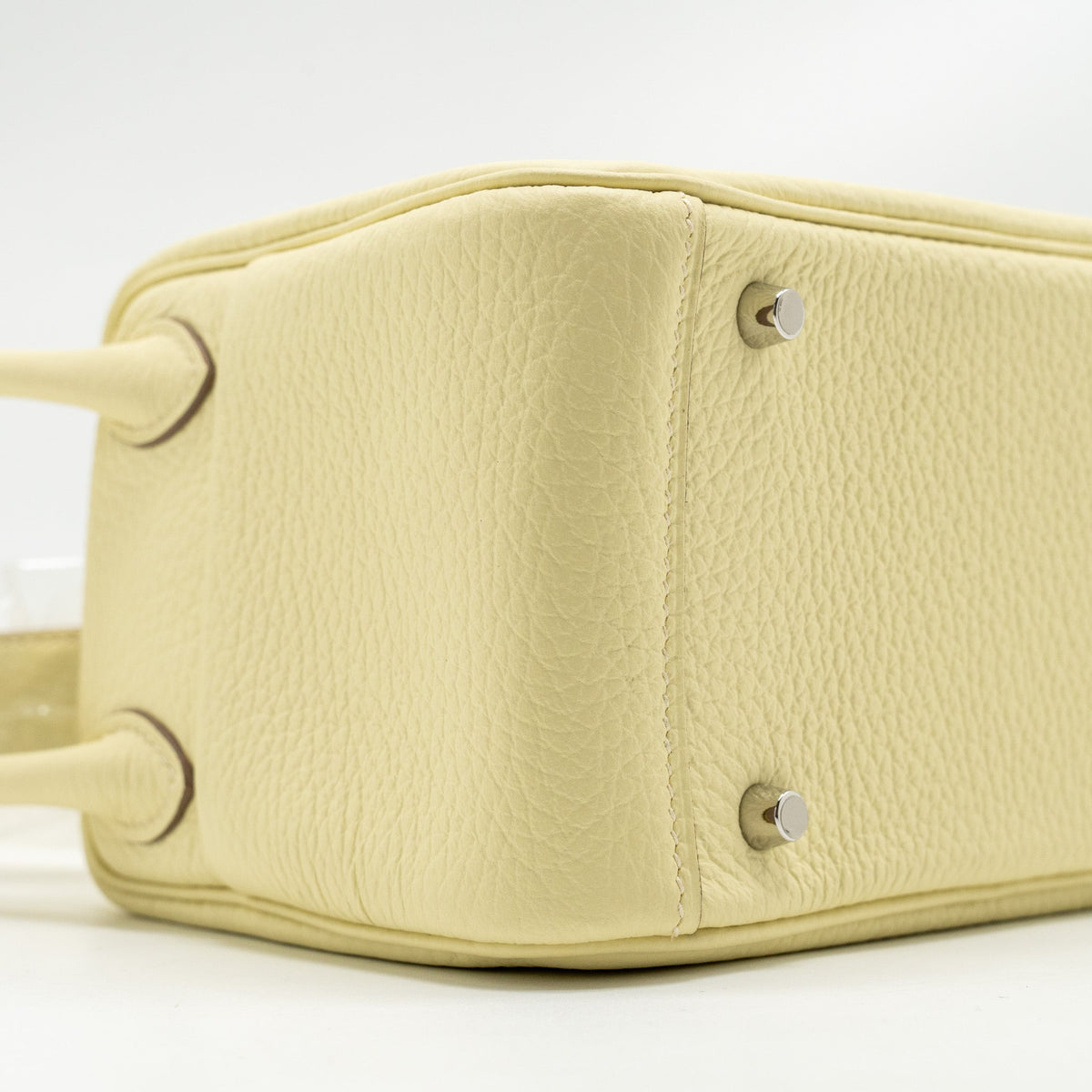 Hermes Mini Lindy II Clemence Jaune Milton SHW