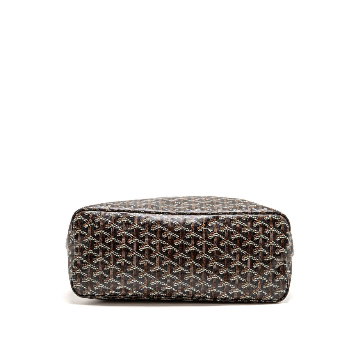 GOYARD BOHEME HOBO BAG GOYARDINE CANVAS/CALFSKIN BLACK/BROWN SHW