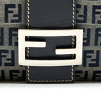 FENDI VINTAGE BAGUETTE SHOULD BAG FABRIC BLACK/GREY SHW