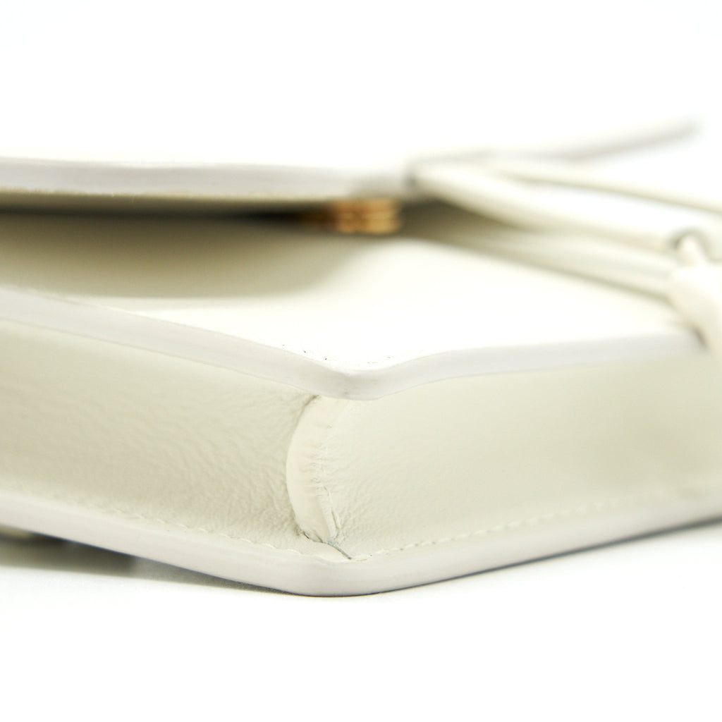 DIOR SADDLE BELT POUCH WHITE
