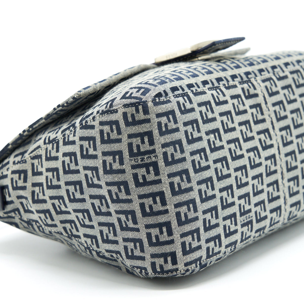 FENDI VINTAGE BAGUETTE SHOULD BAG FABRIC BLACK/GREY SHW