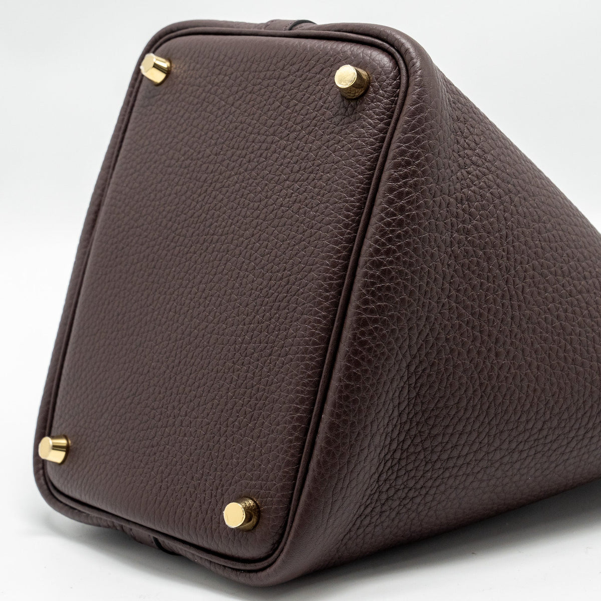 Hermes Picotin18 Lock Bag Clemence/Swift Rouge Sellier/Caban GHW