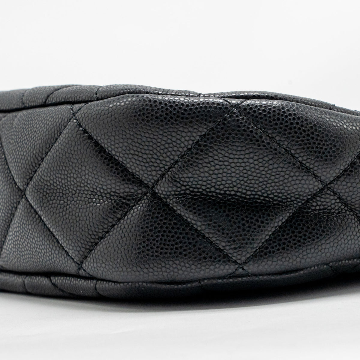 Chanel quilted hobo shoulder bag caviar black GHW (microchip)
