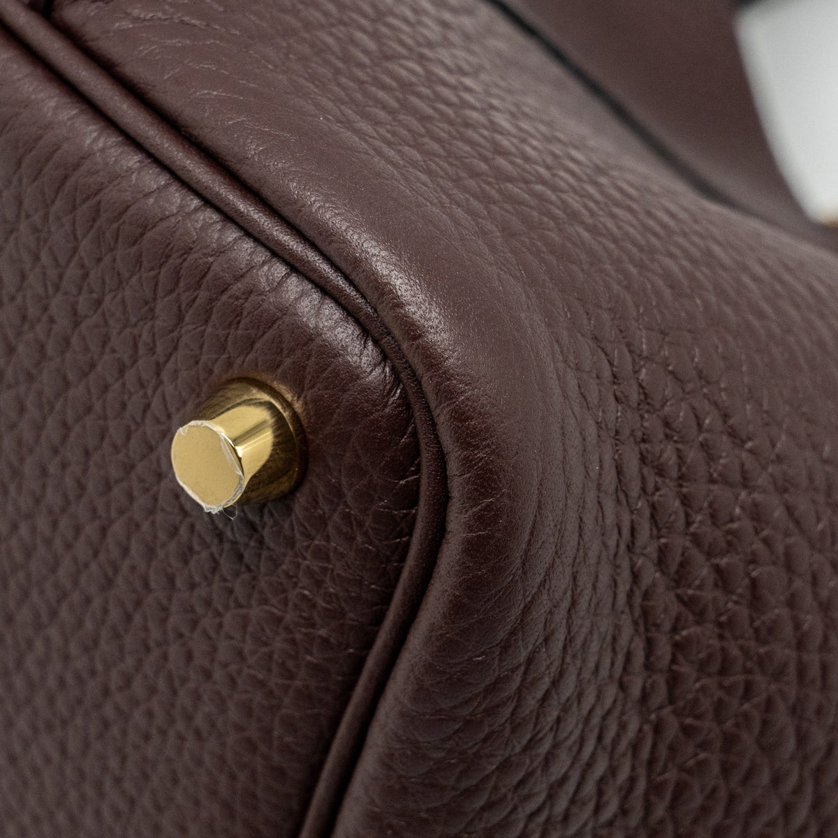 Hermes Picotin18 Lock Bag Clemence/Swift Rouge Sellier/Caban GHW