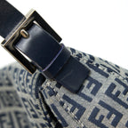 FENDI VINTAGE BAGUETTE SHOULD BAG FABRIC BLACK/GREY SHW