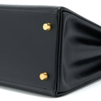 HERMES VINTAGE KELLY 28 BOX BLACK GHW