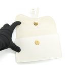 DIOR SADDLE BELT POUCH WHITE