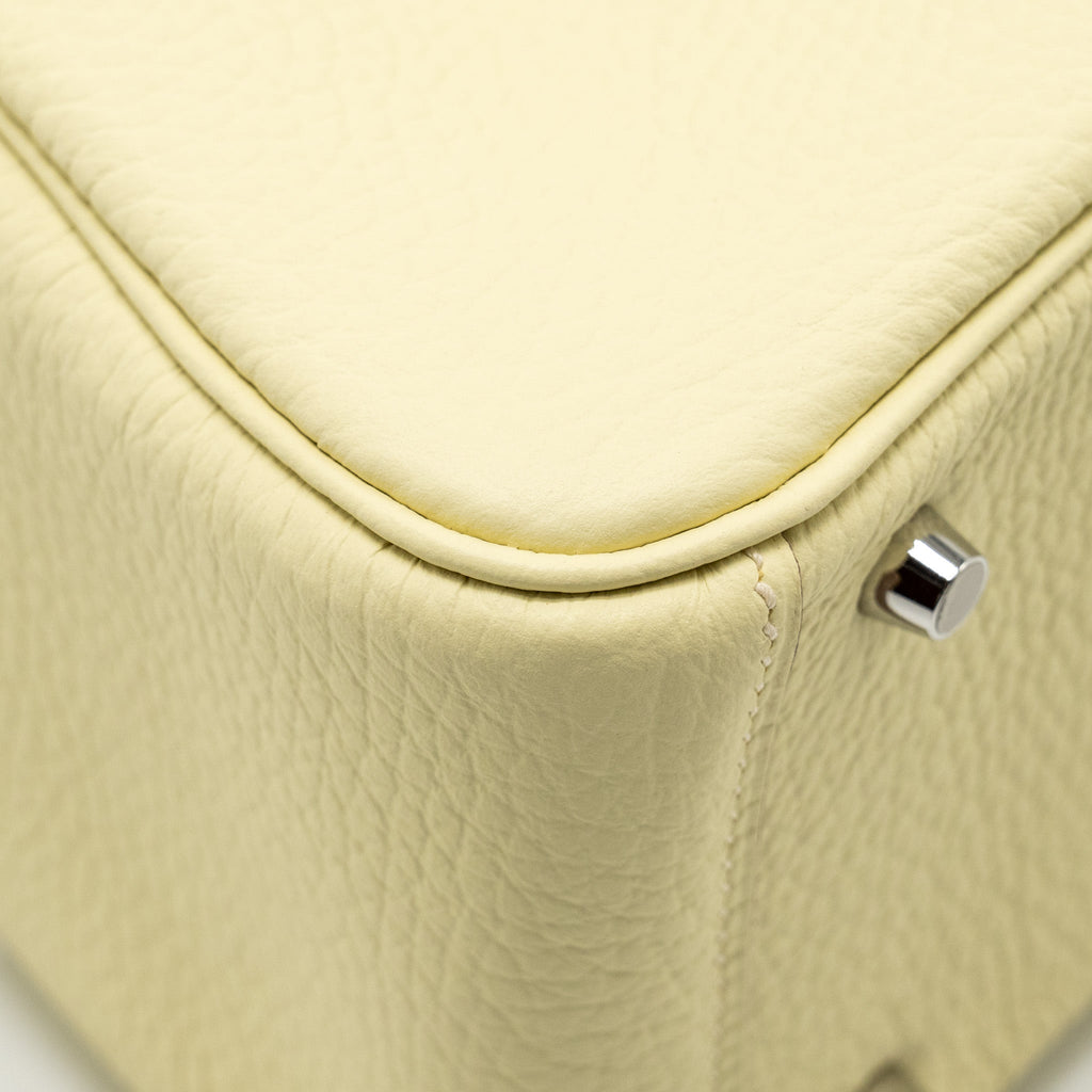 Hermes Mini Lindy II Clemence Jaune Milton SHW
