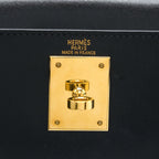 HERMES VINTAGE KELLY 28 BOX BLACK GHW