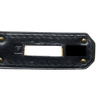 HERMES VINTAGE KELLY 28 BOX BLACK GHW