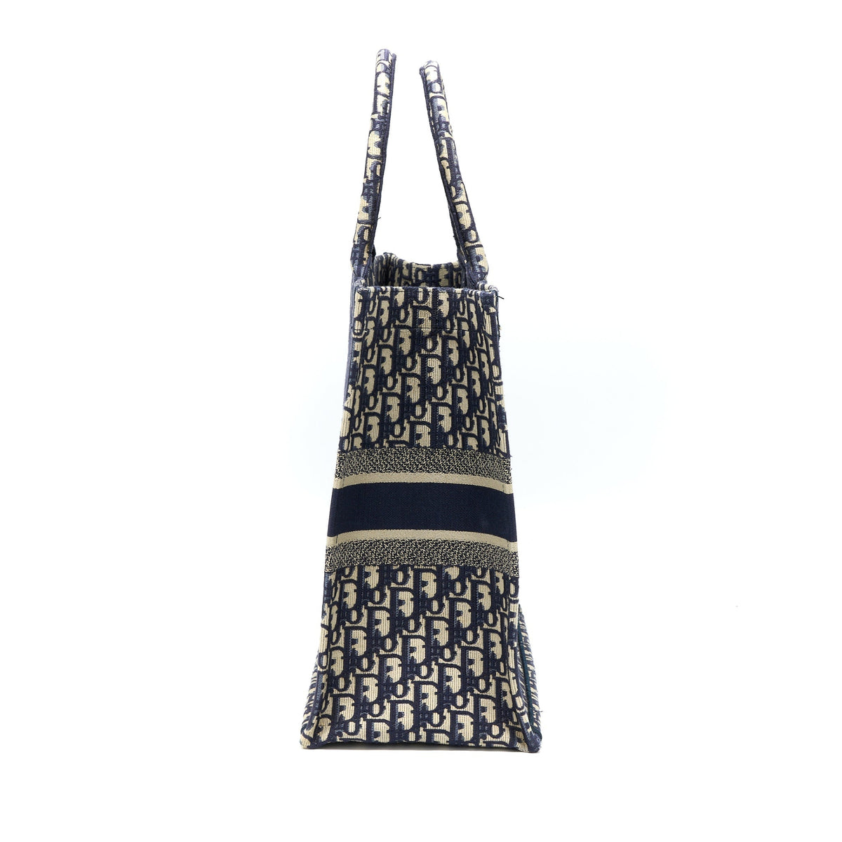 DIOR LARGE BOOK TOTE BLUE BLUE OBLIQUE JACQUARD