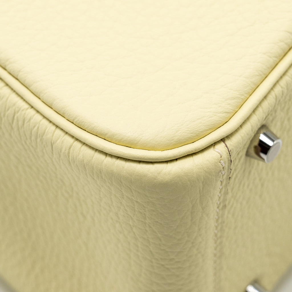 Hermes Mini Lindy II Clemence Jaune Milton SHW