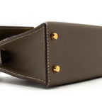 HERMES MINI KELLY II MADAME ETOUPE GHW