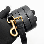DIOR SADDLE BAG WITH STRAP GRAINED CALFSKIN BLACK GHW