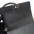 CHANEL MEDIUM BOY BAG CAVIAR BLACK RUTHENIUM HARDWARE