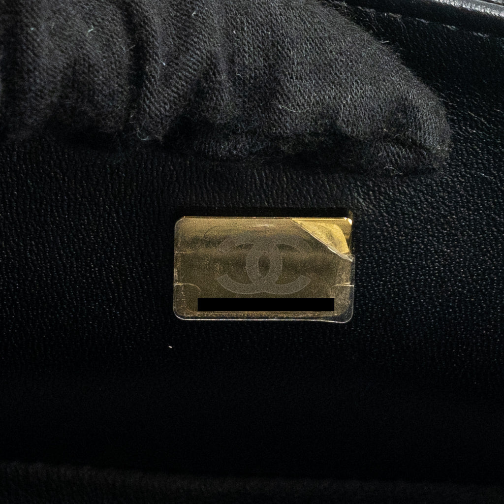 CHANEL SMALL BOY BAG CAVIAR BLACK GHW (MICROCHIP)