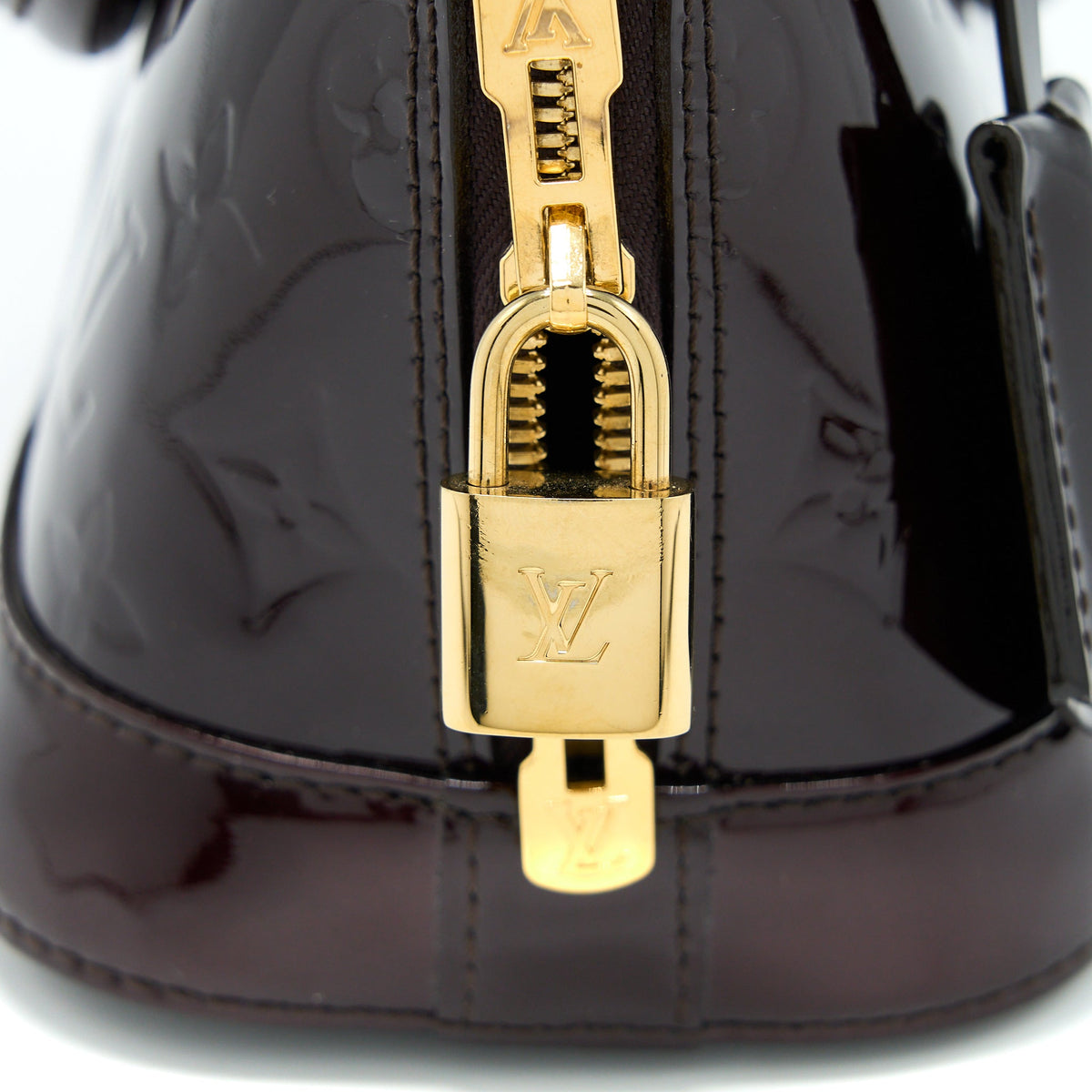 LOUIS VUITTON ALMA BB PATENT AMATANTE GHW