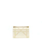 DIOR SMALL DIORAMA ROCKSTUD CROSSBODY BAG LAMBSKIN WHITE GHW